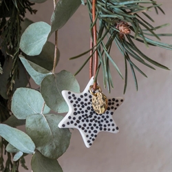 Star juleornamenter - sort pk3 fra Mette Ditmer