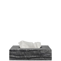 Marble tissue cover - marmor kleenexbox i grå/sort fra Mette Ditmer