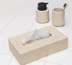 Marble tissue cover - marmor kleenexbox i sand fra Mette Ditmer