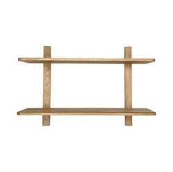 NORD væghylde i egetræ –80×53 cm fra MOUD Home