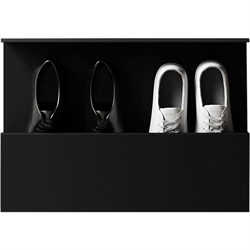 Shoe Box 50 cm - væghængt skoreol sort fra Nichba