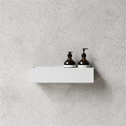 Bath Shelf 40 opbevaringshylde hvid rustfristål fra Nichba
