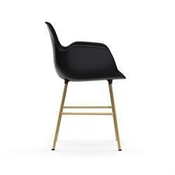 Form armstol messing/sort fra Normann Copenhagen