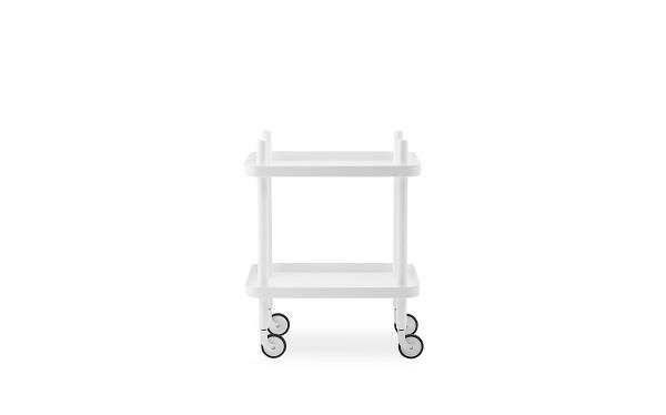 Block rullebord i hvid med hvide ben fra Normann Copenhagen