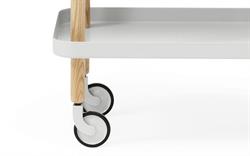 Block rullebord i lysegrå med natur aske ben fra Normann Copenhagen