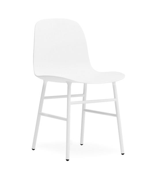 Form stol stål/hvid fra Normann Copenhagen