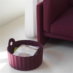 Colu kurv i bordeaux fra Normann Copenhagen