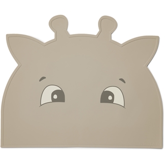 Dækkeserviet Silikone Albert giraf i sand fra nuuroo