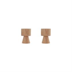 Pin Hook Saml / Knob knage - 2 stk i natur fra Oyoy