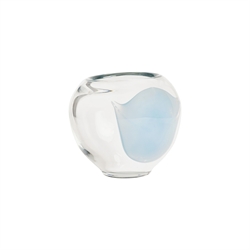 Jali vase - glasvase small i ice blå fra OYOY