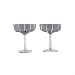 Mizu cocktailglas grå pk med 2 stk fra Oyoy 