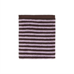 Raita håndklæde 50x100cm i lilla/brun fra OYOY