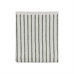 Raita badehåndklæde 70x140cm i offwhite/grøn fra OYOY