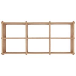 Grid Shelf - vægreol small i eg 82x37 cm fra OYOY