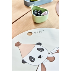 Dækkeservietter silikone Panda Pompom fra OYOY