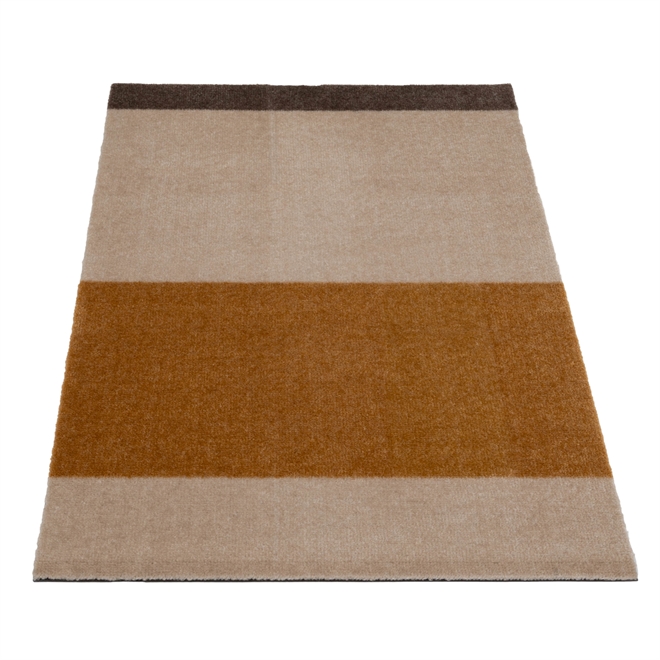 Måtte Stripes Horizon ivory/dijon/brun 60x90 cm fra Tica Copenhagen