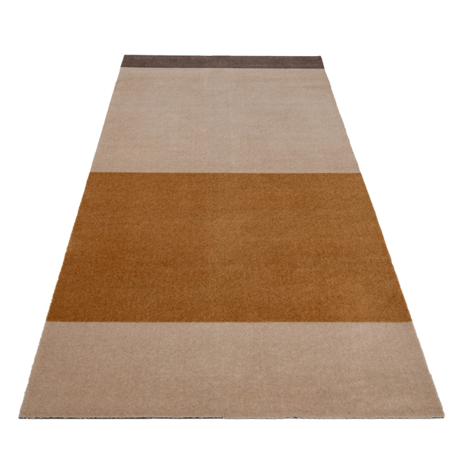 Løber Stripes Horizon ivory/dijon/brun 90x200 cm fra Tica Copenhagen