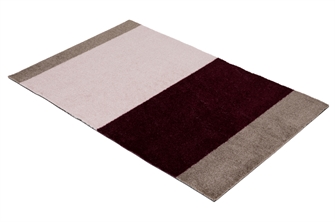 Løber - tæppe - måtte Stripes Horizon sand/bordeaux/rosa flere størrelser Tica Copenhagen