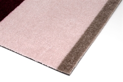 Løber - tæppe - måtte Stripes Horizon sand/bordeaux/rosa flere størrelser Tica Copenhagen