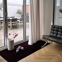 Måtte - løber Uni Colour bordeaux 90x200 cm fra Tica Copenhagen