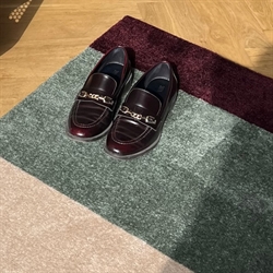 Løber - tæppe - måtte Stripes Horizon grøn/ivory/bordeaux flere størrelser Tica Copenhagen