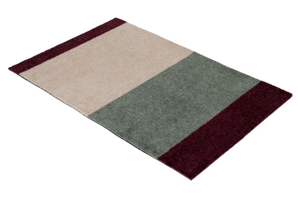 Løber - tæppe - måtte Stripes Horizon grøn/ivory/bordeaux flere størrelser Tica Copenhagen