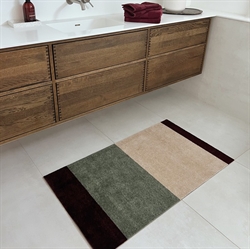 Løber - tæppe - måtte Stripes Horizon grøn/ivory/bordeaux flere størrelser Tica Copenhagen