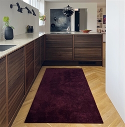 Måtte - løber Uni Colour bordeaux 90x200 cm fra Tica Copenhagen