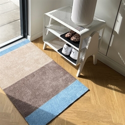 Løber - tæppe - måtte Stripes Horizon blå/sand/ivory flere størrelser Tica Copenhagen