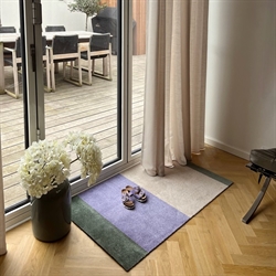 Løber - tæppe - måtte Stripes Horizon lilla/ivory/grøn flere størrelser Tica Copenhagen