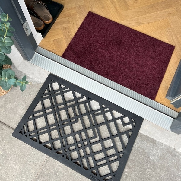 Måtte - løber Uni Colour bordeaux 40x60 cm fra Tica Copenhagen