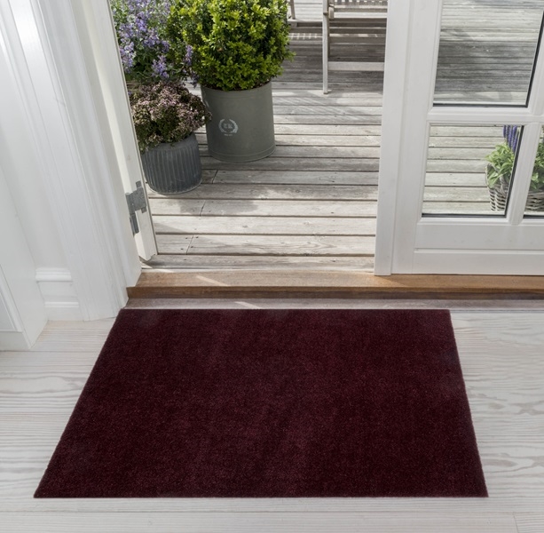 Måtte - løber Uni Colour bordeaux 60x90 cm fra Tica Copenhagen