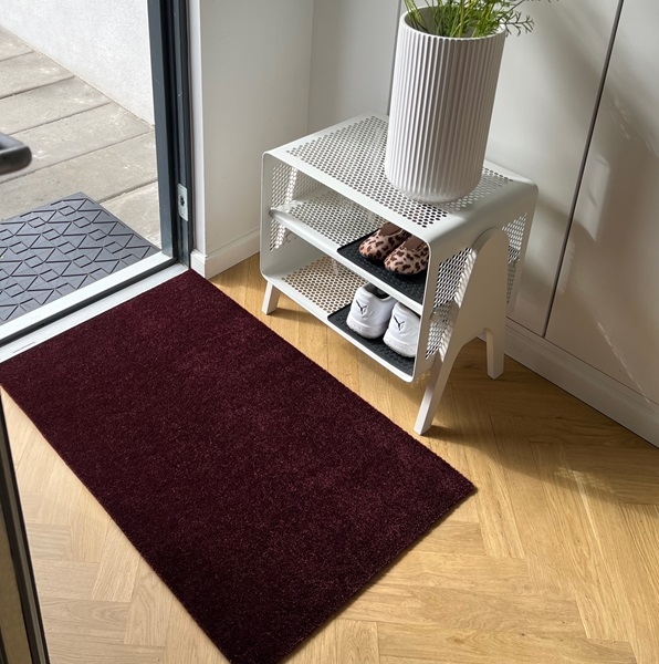 Måtte - løber Uni Colour bordeaux 67x120 cm fra Tica Copenhagen